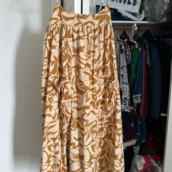 Madewell Floral Tan and Cream Sundress - Picture 4 of 4
